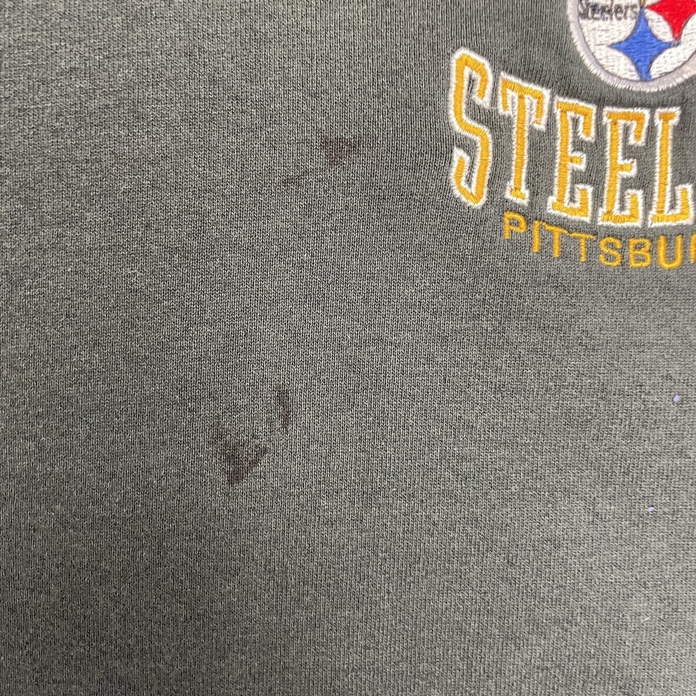 vintage Pittsburgh Steelers sweatshirt mens xl Black 1990s NFL - Picture 5 of 11